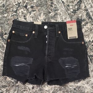 Levi's Women's Black Jean Shorts